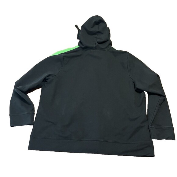 VINTAGE POLO by RALPH LAUREN BLACK PULLOVER SWEATSHIRT HOODIE 1/4 ZIPPER XL - Picture 10 of 10